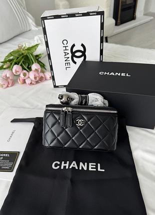 Chanel black silver