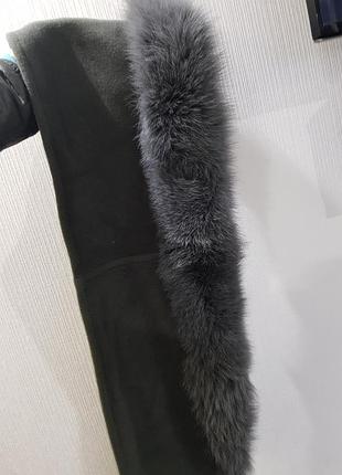 Шарф с натуральным мехом