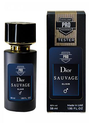 Духи мужские dior sauvage elixir тестер 58 мл парфюм диор саваж еликсир
