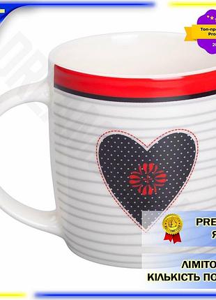 Dm чашка фарфоровая 400 спецификация 2.2 мл lugi белая с черным для кофе и чая романтическая подарочна spe|lz