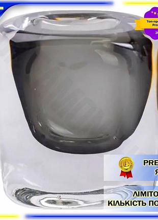 Dm кількість: ваза скляна специфікація 2.2 прозора 120 мл сіра для квітів декоративна мінімалістична в spe|lz