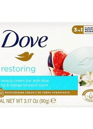 Тверде мило dove go fresh restore beauty cream bar with blue fig & orange blossom 90 г