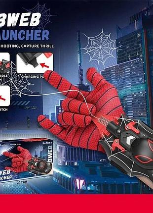 Набір героя klq 777-2 a рукавичка, присоски, пускова установка, механічний принцип, вбудований акумулятор, usb-кабель