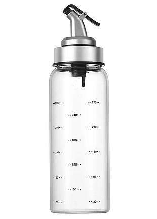 Бутылка для масла и уксуса с дозатором 350 мл стеклянная hp-1348