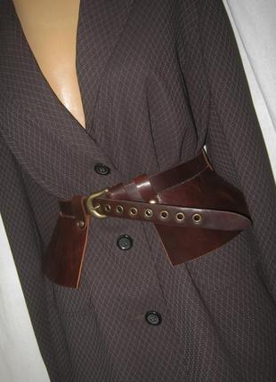 Пояс баска ,ремень кожаный с баской  из плотной натуральной кожи украинского бренда1 фото