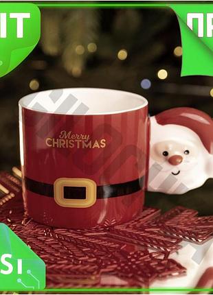 Ve чашка порцелянова новорічна merry new version christmas 350 (мл) червона yiwu fm-cs-51r n6w_ver