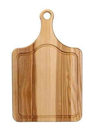 Кухонна обробна дошка дерев'яна 40×25 см з прямокутною основою c18w250400