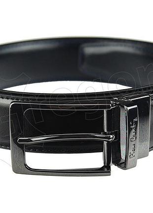 Мужской ремень pierre cardin fwjx5 double black-blue - 130 см