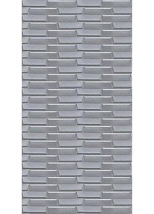 Самоклеюча 3d панель 3080x700x5мм кладка срібло sw-00001760