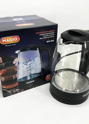 Электрочайник чайный magio mg-505, тихий чайник с подсветкой, электрочайник чайник lq-995 с подсветкой