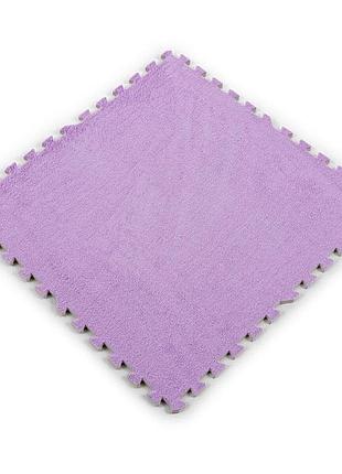 Підлога-пазл плюшевий 60х60х1см фіолетовий (d) sw-00002087