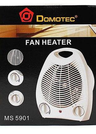 Портативний домашній тепловентилятор domotec, дуйко для тепла, тепло обігрівач, міні нагрівач повітря xs-55