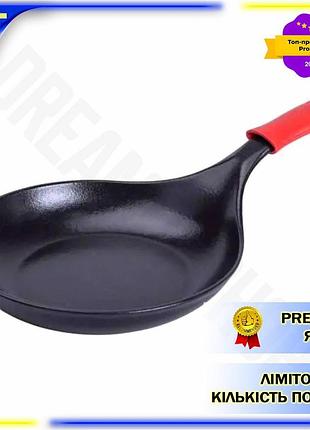 Dm чугунная сковорода с спецификация 2.2 силиконовой ручкой 24,5 см для жарки мяса и овощей универсаль spe|lz