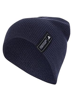 Шапка  adidas ess beanie синя