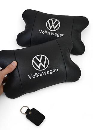 Автомобільні подушки volkswagen, комфортна подушка підголовник для автомобіля, автоподушки з логотипом ke-40