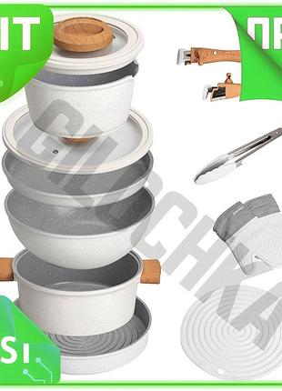 Ve набор алюминиевой посуды mgc new version 11 предметов антипригарной посуды для приготовления пищи к n6w_ver