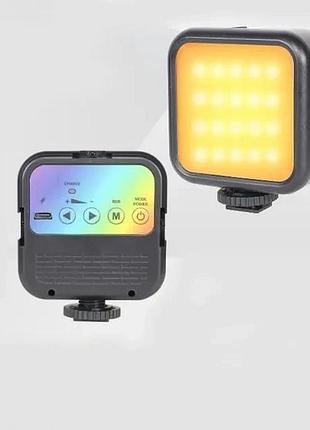Студийная led лампа wl-r1, 23000-7000k, освещение для съемки, rgb подсветка