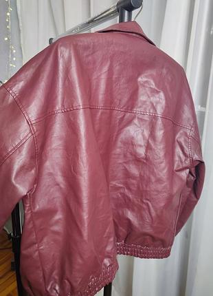 Бомбер оверсайз, винний бомбер 5