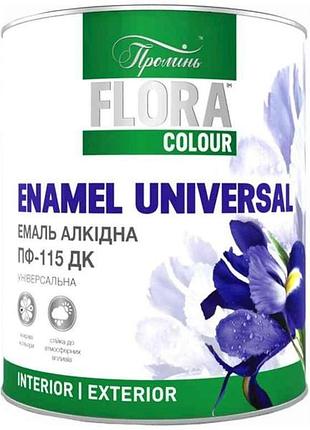Емаль алкідна пф-115 світло-сірий 0,9кг тм flora