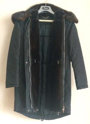 Зимова парку з норковим хутром