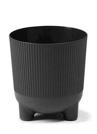 Горшок для цветов 1,6л 216 ария джампер 140 04 черный тм lamela