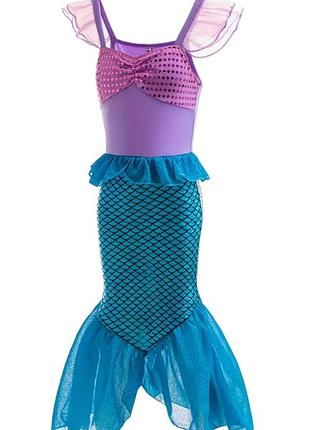 Детский карнавальный костюм платье русалочка ариэль