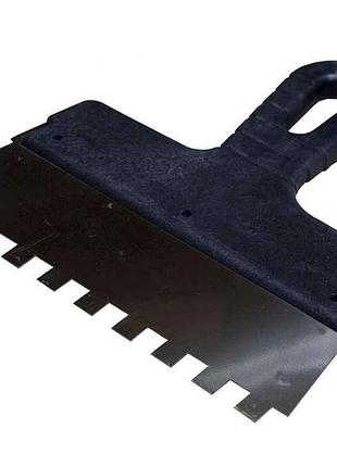 Шпатель 8*8 250мм для клею, зубчастий арт.50030 тм woffmann