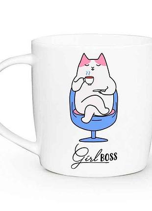 Чашка 360мл бочка girl boss 1933 в под.коробке тм kvarta