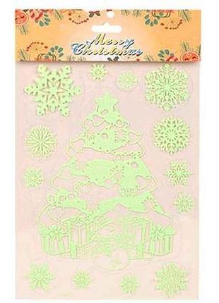 Наклейки для окон 16*25см christmas r33929/1 тм stenson