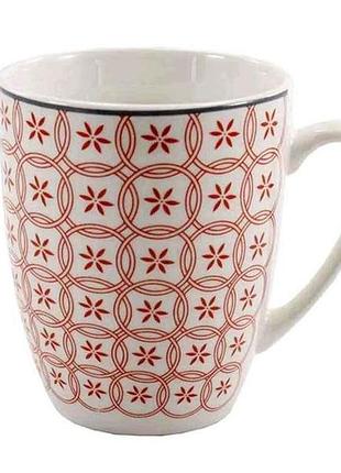 Чашка 330мл фарфор вуаль red clw-12 тех/упак тм interos