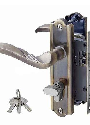 Замок рывной с цилиндром s 23 ab (pl33-h28) бронза тм фурор