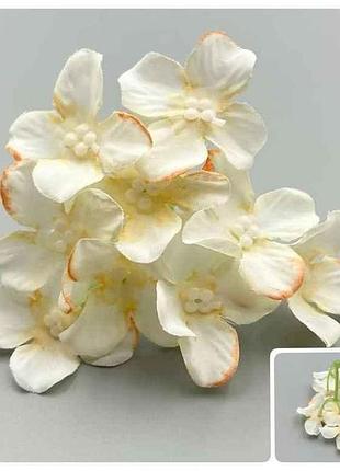 Штучні квіти айворі гортензія 8см (172) тм китай