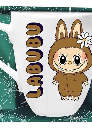 Чашка 200мл labubu коричневый в под. коробке тм farglass
