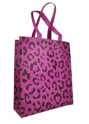 Эко сумка леопард новый 83гр фиолетовый кпг 8062.2 sp без замка 290x330х(2*80)(1*30) 500мм тм rendpak