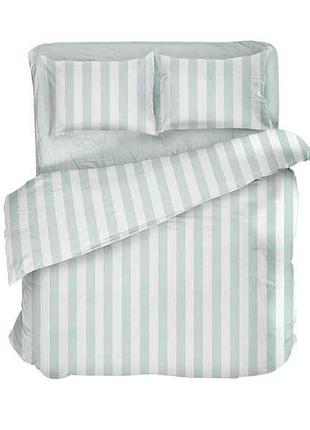 Комплект постельного белья евро голубой с белым, p-0134 (70*70) микрофибра тм lelit