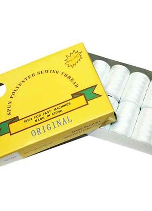 Нитки 777 білі упаковка 10шт тм китай