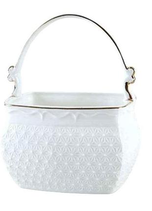 Конфетница с ручкой квадратная снежная королева 904712-a тм interos