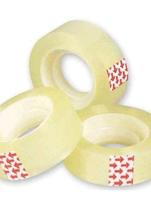 Скотч канц. no12-30 прозрачная. 40мкм 12шт в спайке 12м тм opv