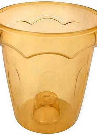 Кашпо 1,15л колизей 124мм оранжевый тм эталон-с