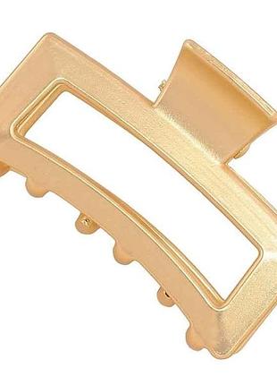 Заколка-краб 4см металл «прямоугольник, матовое покрытие» (289725) тм xuping