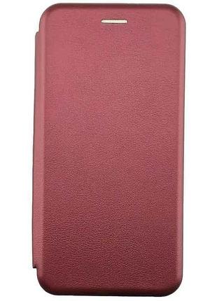 Чохол-книжка redmi/poco fashion для 10c/12c/c40 бордовий тм gerlax