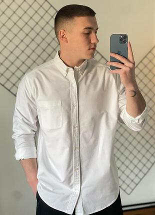 Біла щільна сорочка next oxford shirt