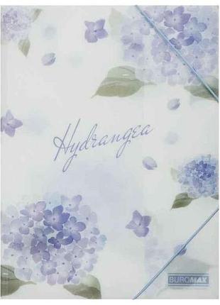 Папка на резинке а4 пластик arabeski светло-светло-синий тм buromax