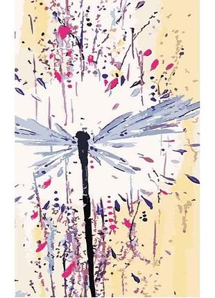 Набор для росписи по номерам абстрактная стрекоза 50х25 см ww033 тм strateg