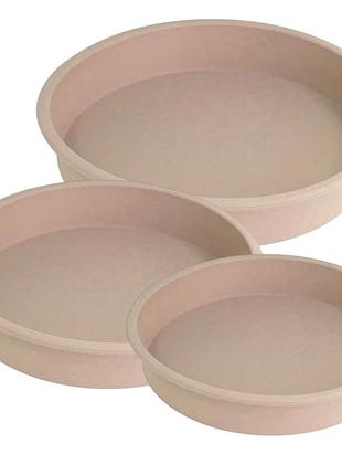 Набор силиконовых форм для выпечки a-plus 3 шт (1920 c) круглые