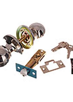 Ручка межкомнатная круглая с ключом 607 sn(15-25-007 et)джанес тм fzb