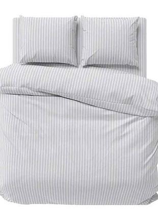 Комплект постельного белья 1,5-х сп p-0159 светло-серый микрофибра тм lelit
