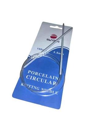 Спицы тефлоновые круговые на леске 100см/no3.5 тм китай