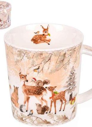 Чашка 320 мл новогодняя bambi r36256 тм stenson