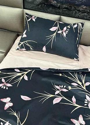 Комплект постельного белья евро printed 10048 (2,40м) 80г/м2 closed микрофибра 14-1309 peach whip тм arcloud